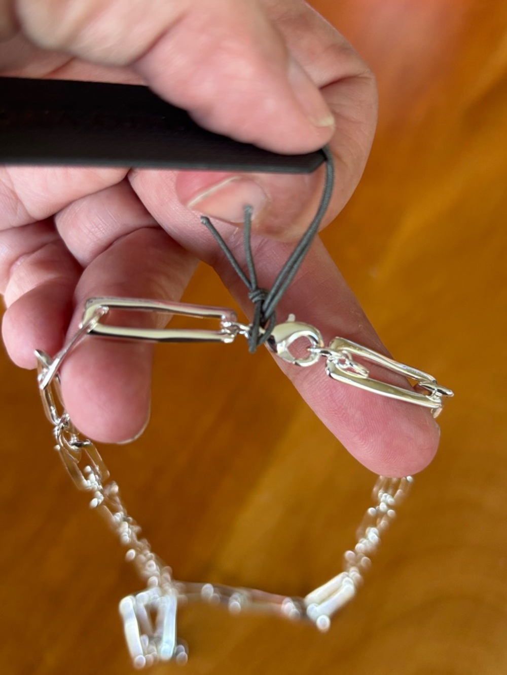 NWT ARGENTO VIVO Silver Paperclip Chain Necklace - Women Jewelry - Picture 5 of 5
